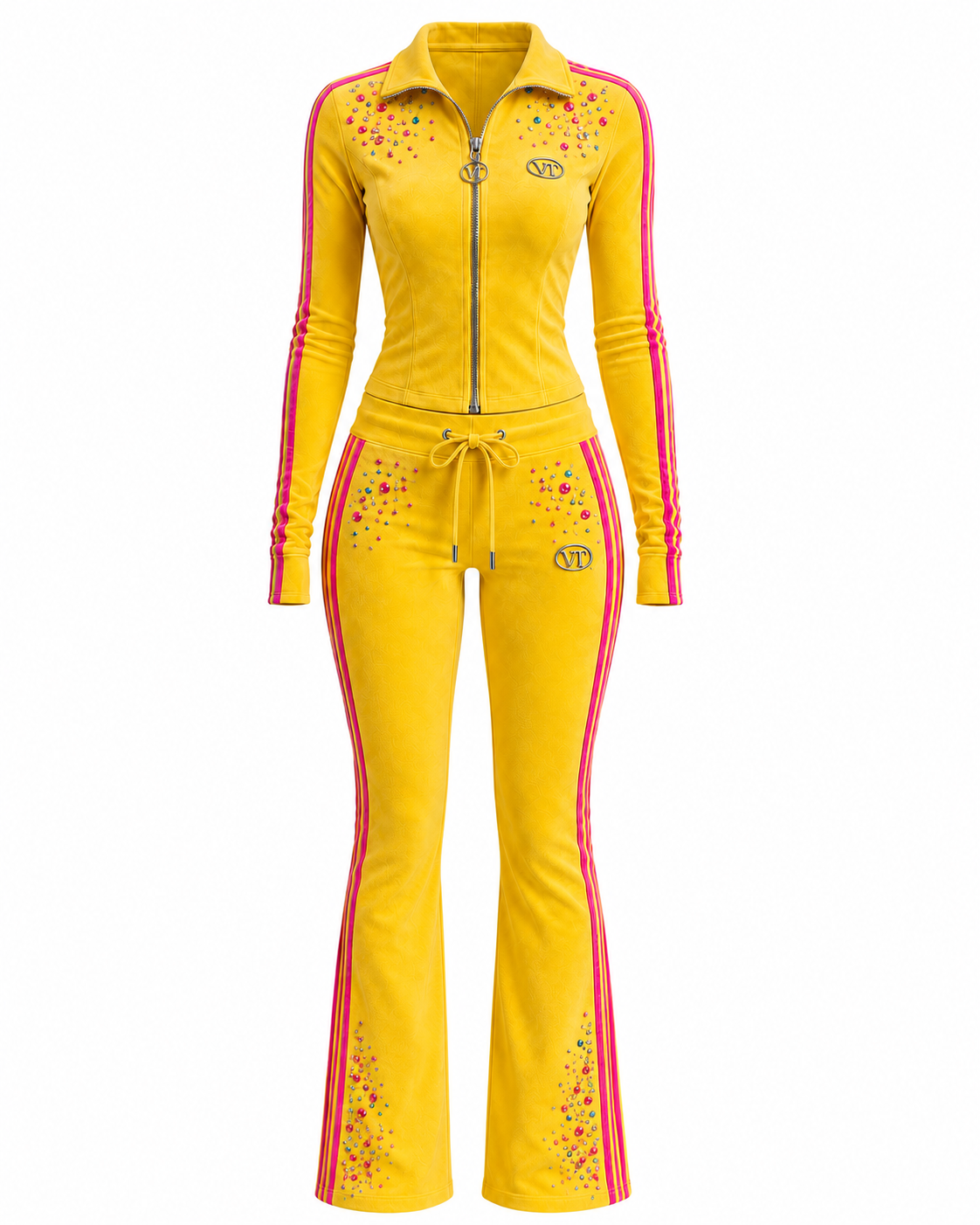 Vice velour Tracksuit | YELLOW